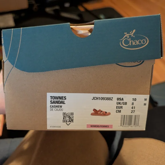 Chaco Townes Flatform Women's Brown Leather Sandals - Picture 8 of 9